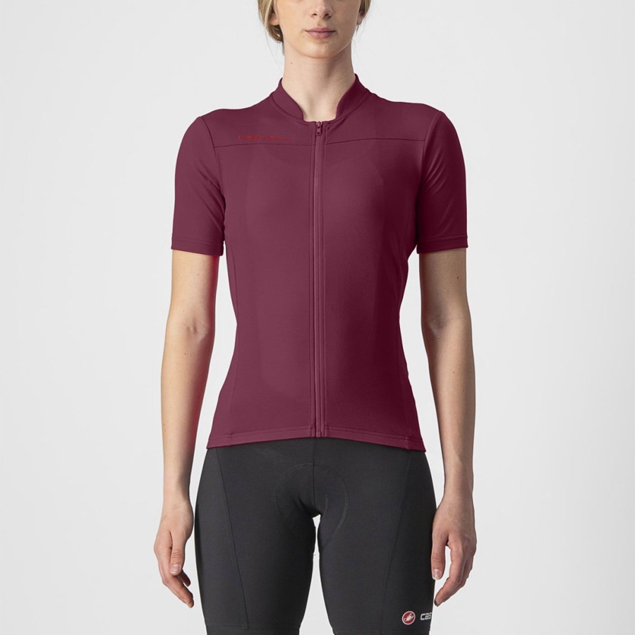 Maglia Castelli ANIMA 3 Donna Bordeaux Rosse | 91432SXKP