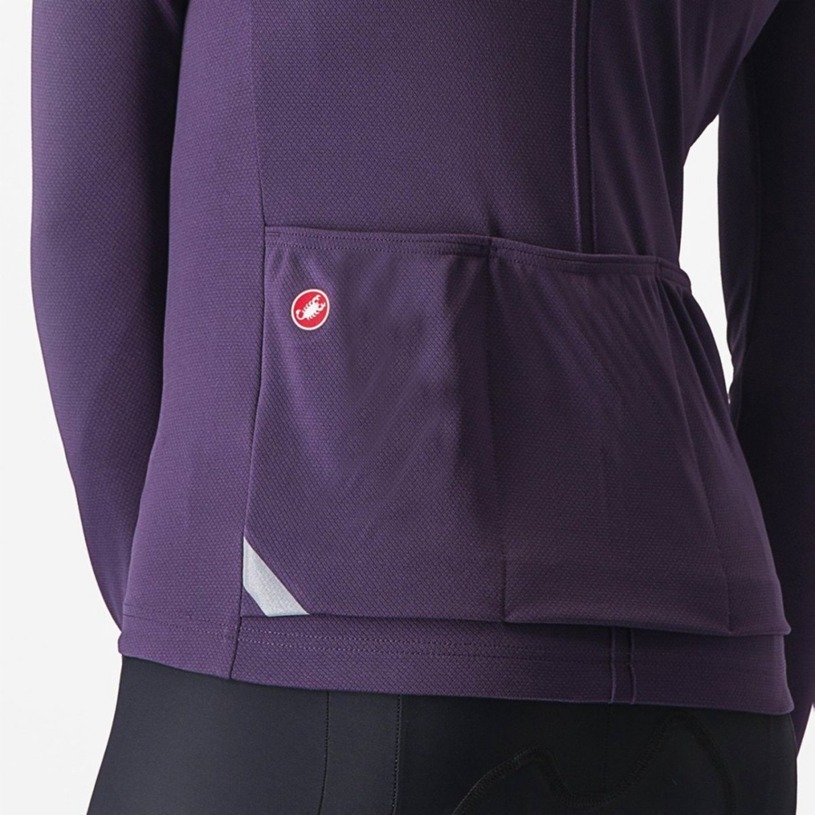 Maglia Castelli ANIMA 4 LONG SLEEVE Donna Viola | 83012RFKQ