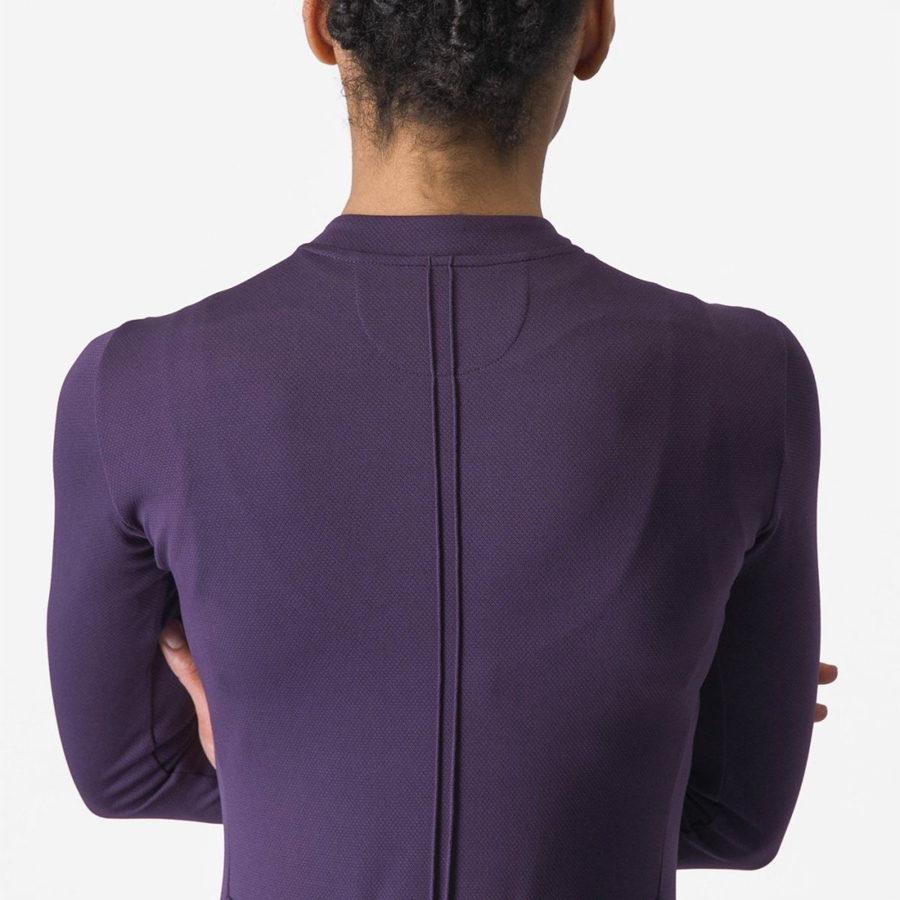 Maglia Castelli ANIMA 4 LONG SLEEVE Donna Viola | 83012RFKQ