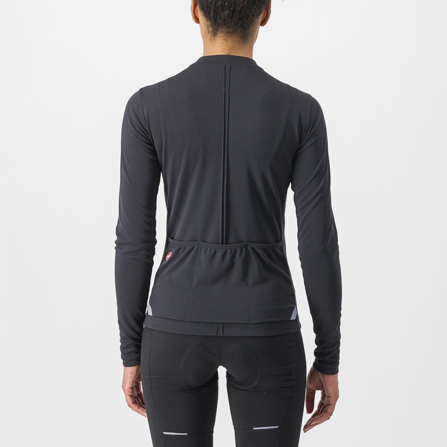 Maglia Castelli ANIMA 4 LONG SLEEVE Donna Nere | 46589SQMH