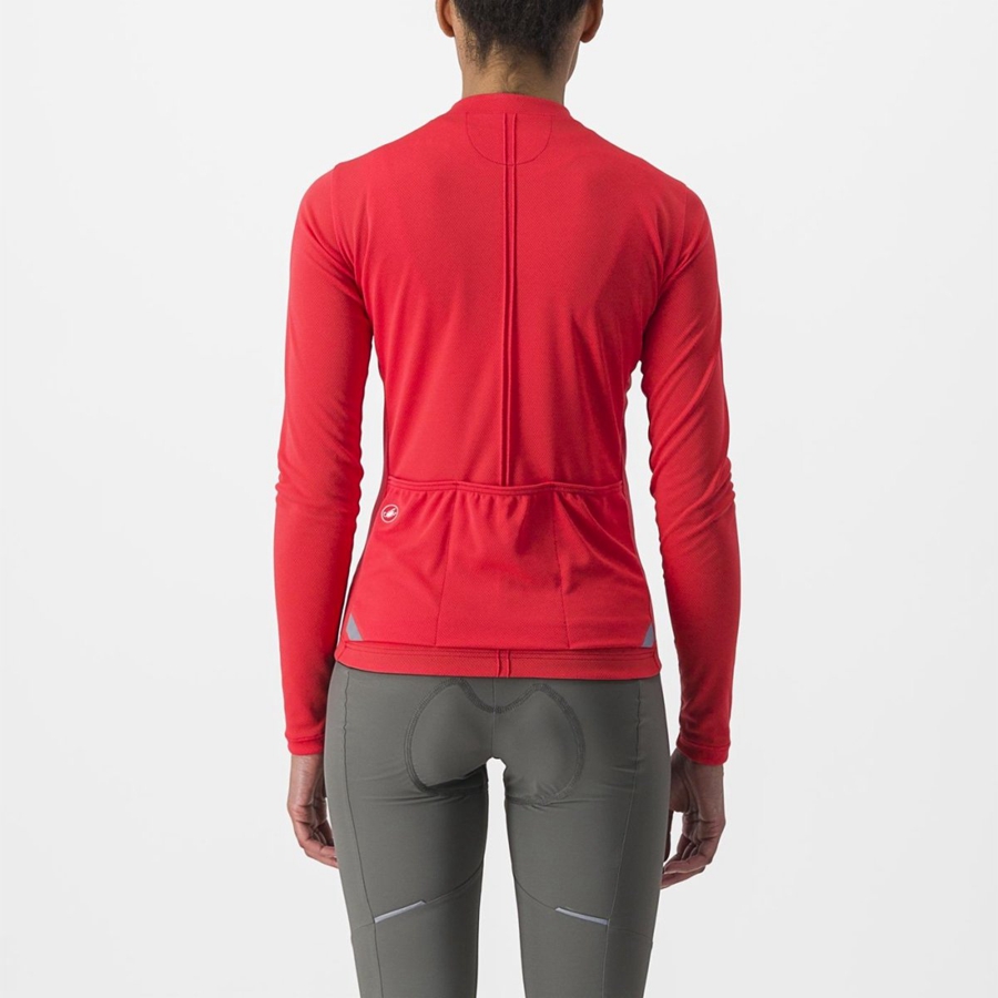 Maglia Castelli ANIMA 4 LONG SLEEVE Donna Rosse | 08419BNIQ