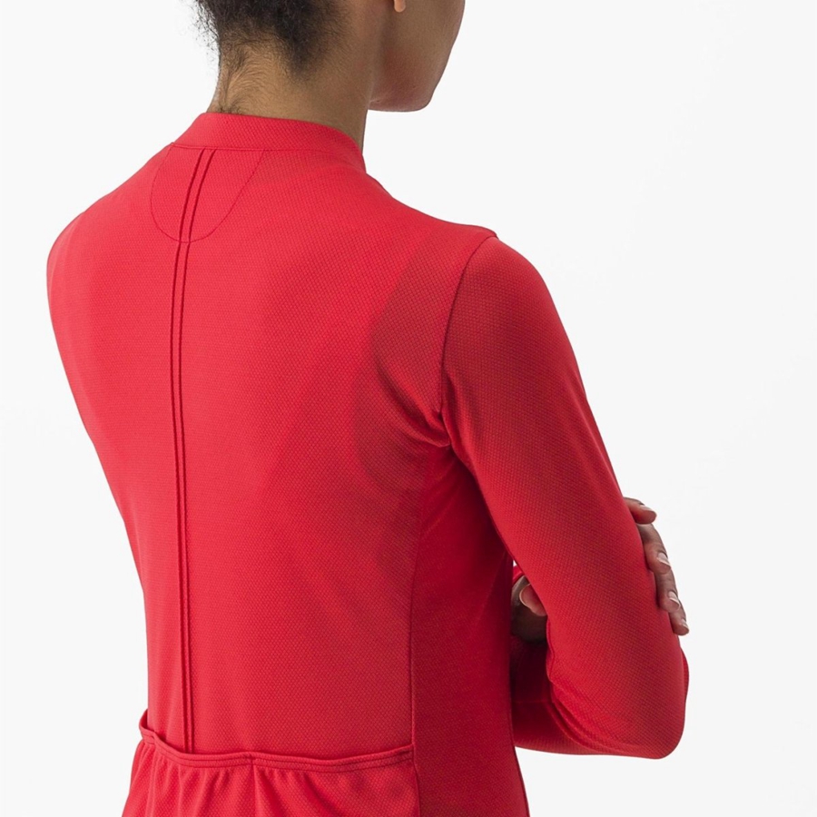 Maglia Castelli ANIMA 4 LONG SLEEVE Donna Rosse | 08419BNIQ