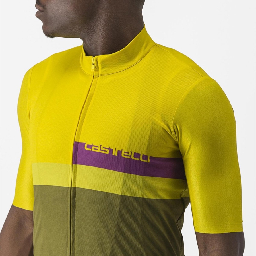 Maglia Castelli A BLOCCO Uomo Verdi | 80712UFGC