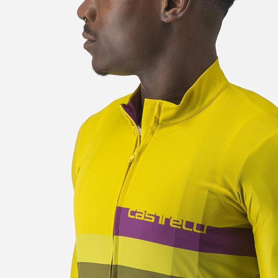 Maglia Castelli A BLOCCO Uomo Verdi | 80712UFGC