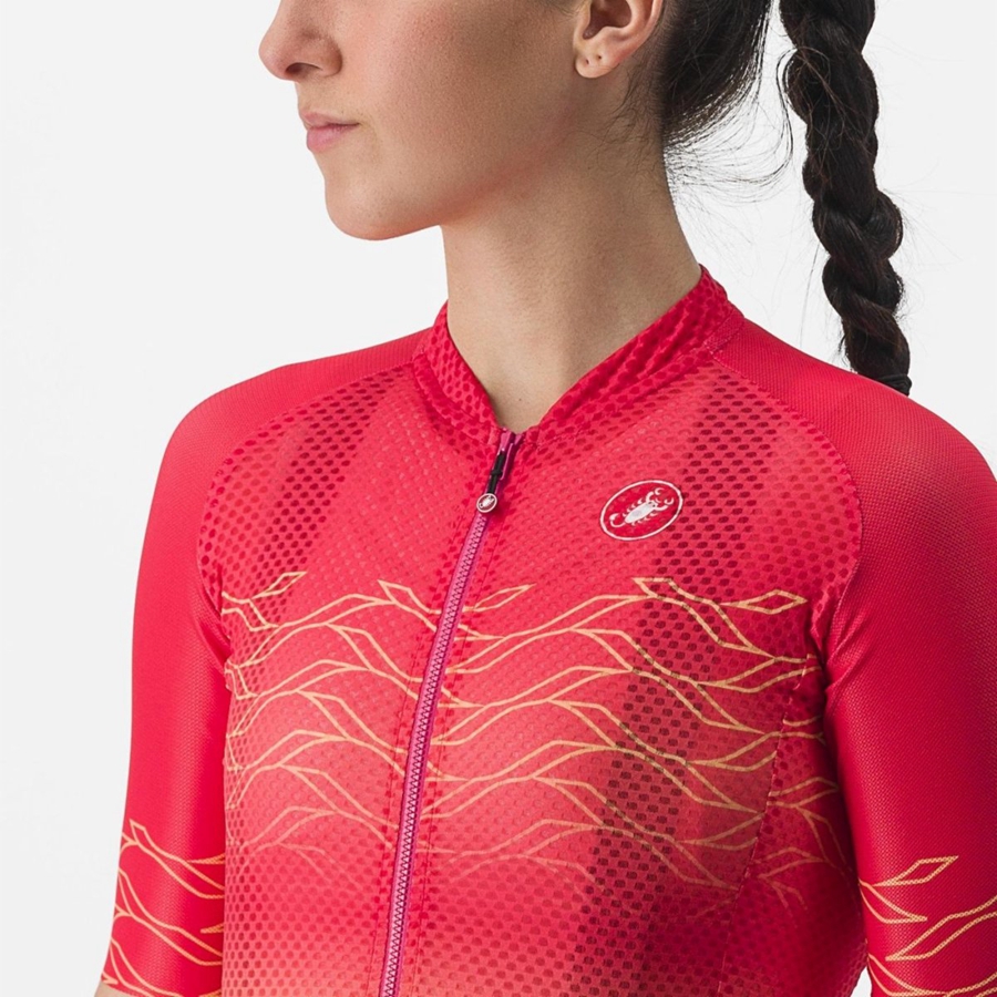 Maglia Castelli CLIMBER'S 2.0 W Donna Arancioni | 86193XABQ