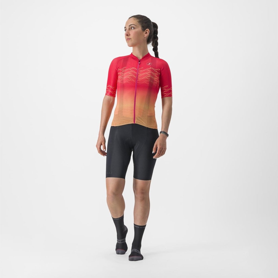 Maglia Castelli CLIMBER'S 2.0 W Donna Arancioni | 86193XABQ