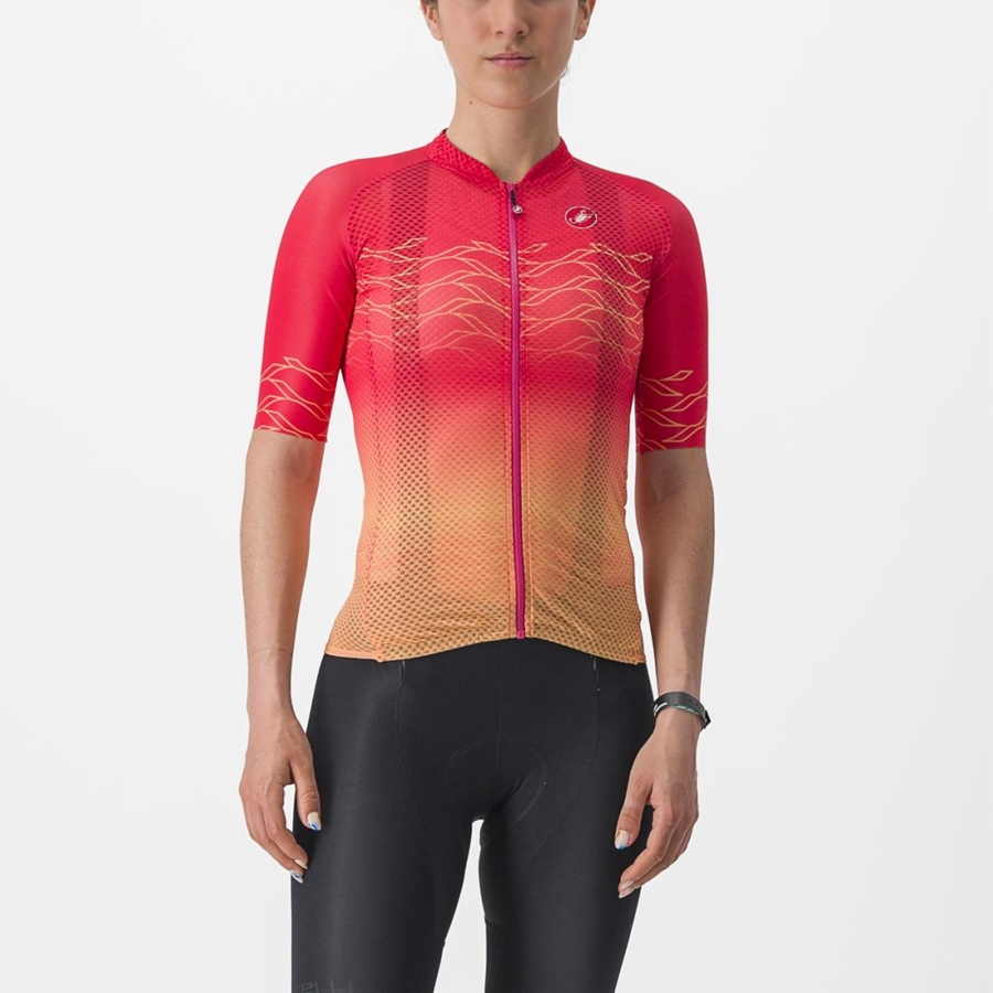 Maglia Castelli CLIMBER\'S 2.0 W Donna Arancioni | 86193XABQ