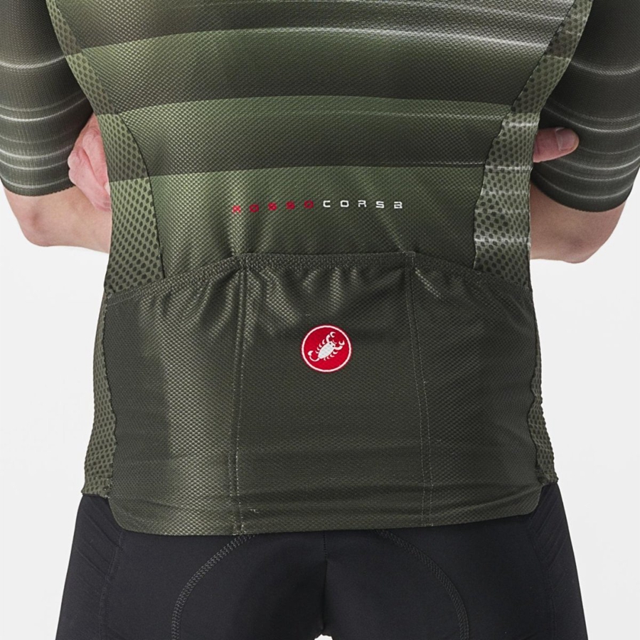 Maglia Castelli CLIMBER'S 3.0 SL2 Uomo Verdi Profondo | 36754NRYL