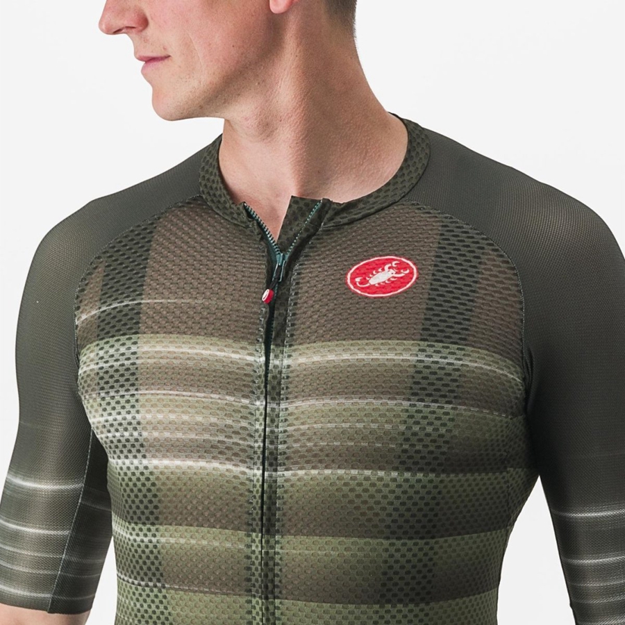 Maglia Castelli CLIMBER'S 3.0 SL2 Uomo Verdi Profondo | 36754NRYL