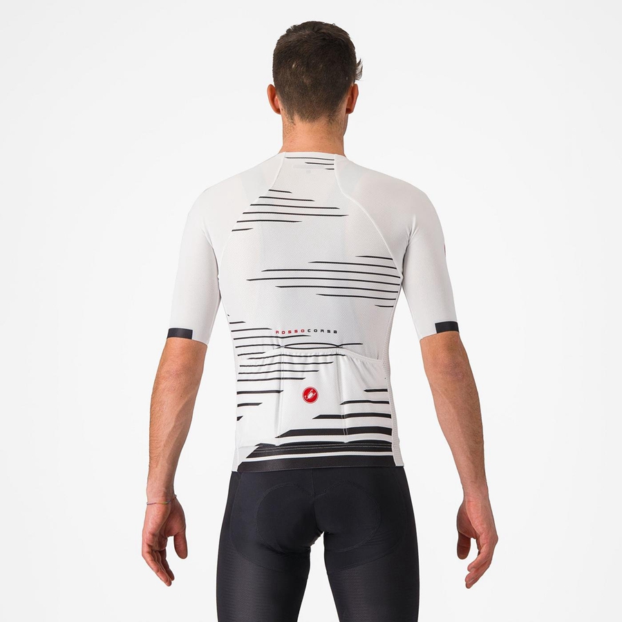 Maglia Castelli CLIMBER'S 4.0 Uomo Bianche Nere | 02695AFZL