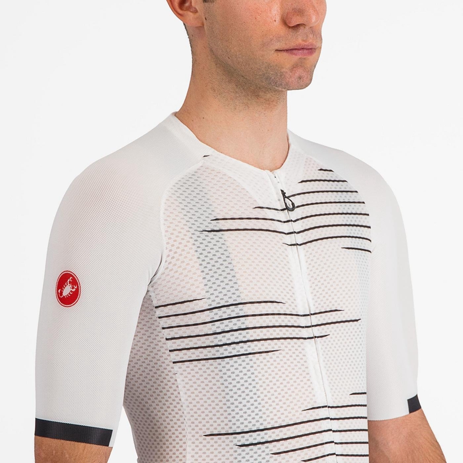 Maglia Castelli CLIMBER'S 4.0 Uomo Bianche Nere | 02695AFZL