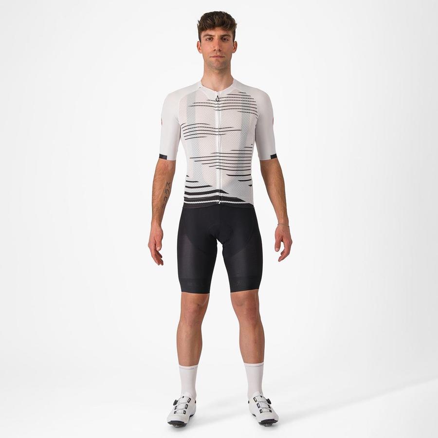 Maglia Castelli CLIMBER'S 4.0 Uomo Bianche Nere | 02695AFZL