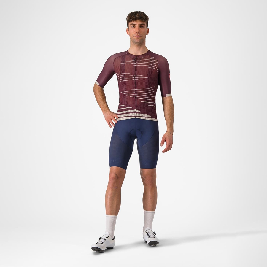 Maglia Castelli CLIMBER'S 4.0 Uomo Bordeaux Profondo Argento | 65781YLFU