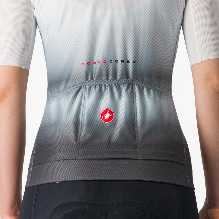 Maglia Castelli CLIMBER'S 4.0 W Donna Bianche Grigie Scuro | 03958DWFT