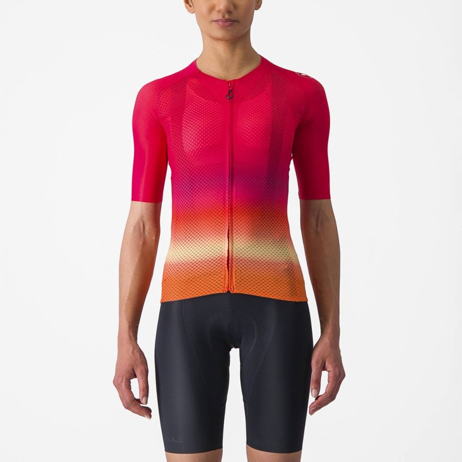 Maglia Castelli CLIMBER\'S 4.0 W Donna Rosa | 65294XFUM