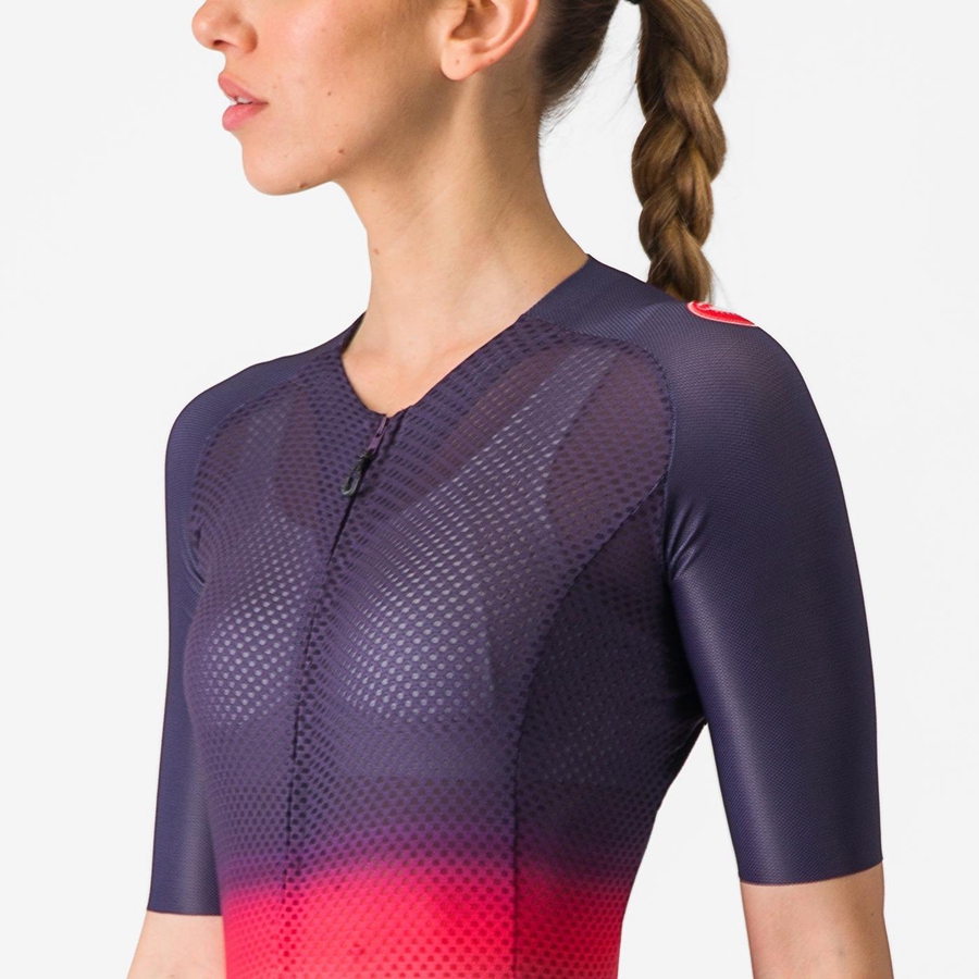 Maglia Castelli CLIMBER'S 4.0 W Donna Rosa Arancioni | 25789SZWE