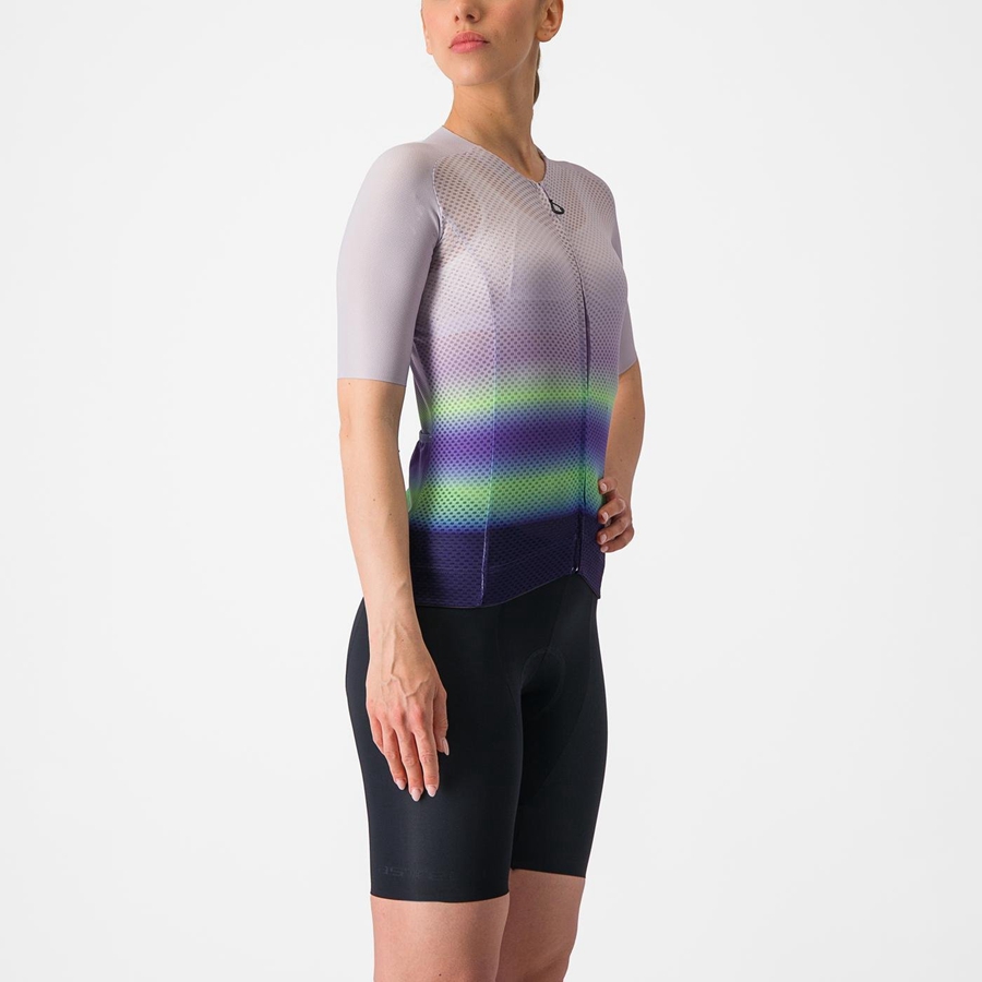 Maglia Castelli CLIMBER'S 4.0 W Donna Viola Bianche Verdi Viola Scuro | 73865NIKQ