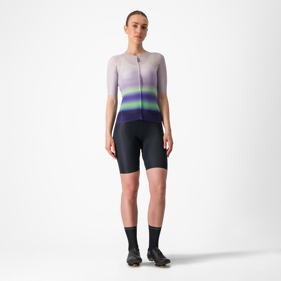 Maglia Castelli CLIMBER'S 4.0 W Donna Viola Bianche Verdi Viola Scuro | 73865NIKQ