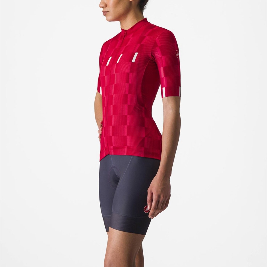 Maglia Castelli DIMENSIONE Donna Rosse Bianche | 07236NZIB