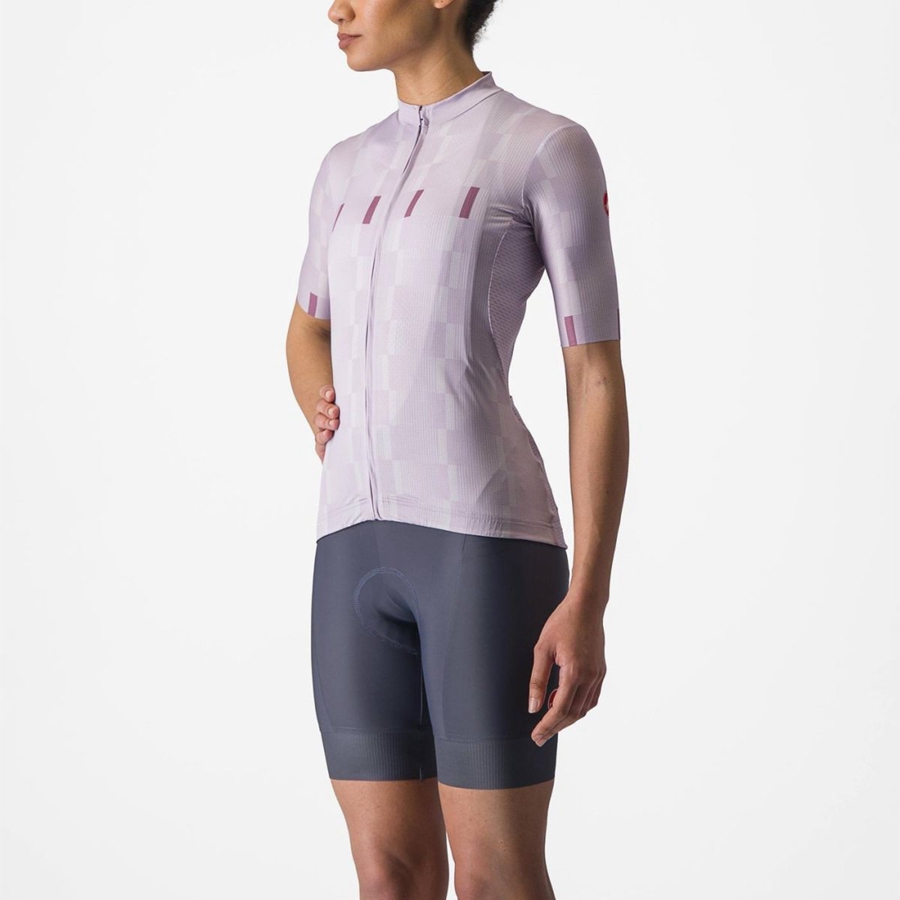 Maglia Castelli DIMENSIONE Donna Viola Bianche Viola Profondo | 23968PIMF