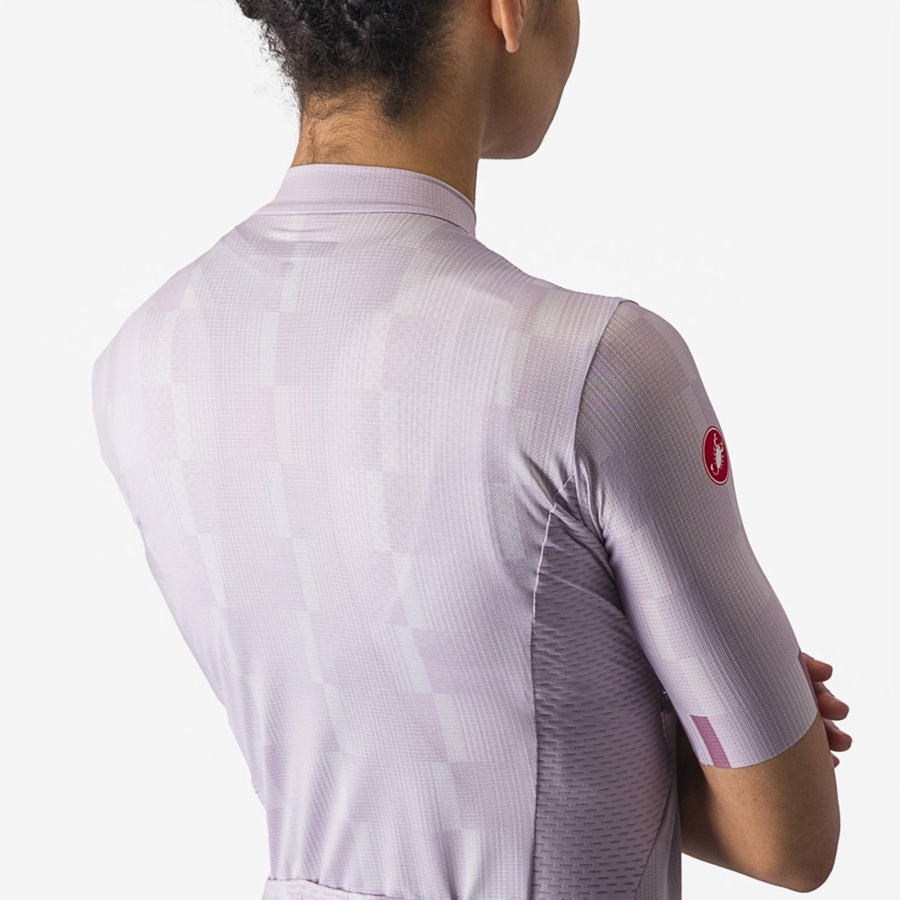 Maglia Castelli DIMENSIONE Donna Viola Bianche Viola Profondo | 23968PIMF