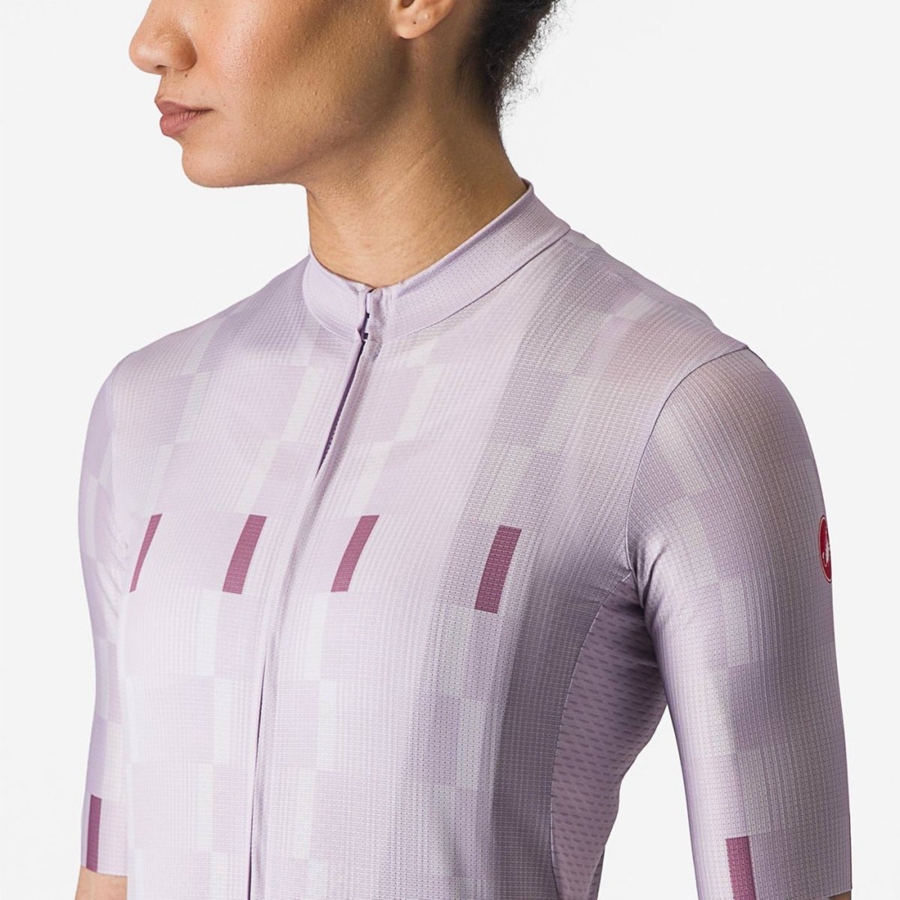 Maglia Castelli DIMENSIONE Donna Viola Bianche Viola Profondo | 23968PIMF