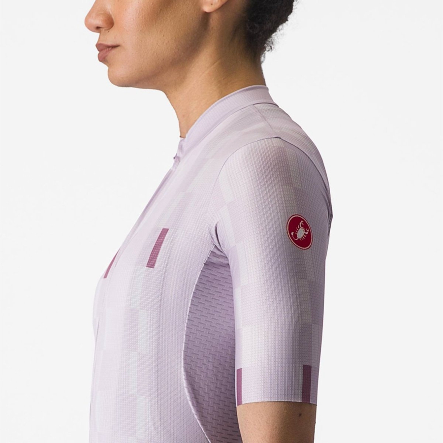 Maglia Castelli DIMENSIONE Donna Viola Bianche Viola Profondo | 23968PIMF