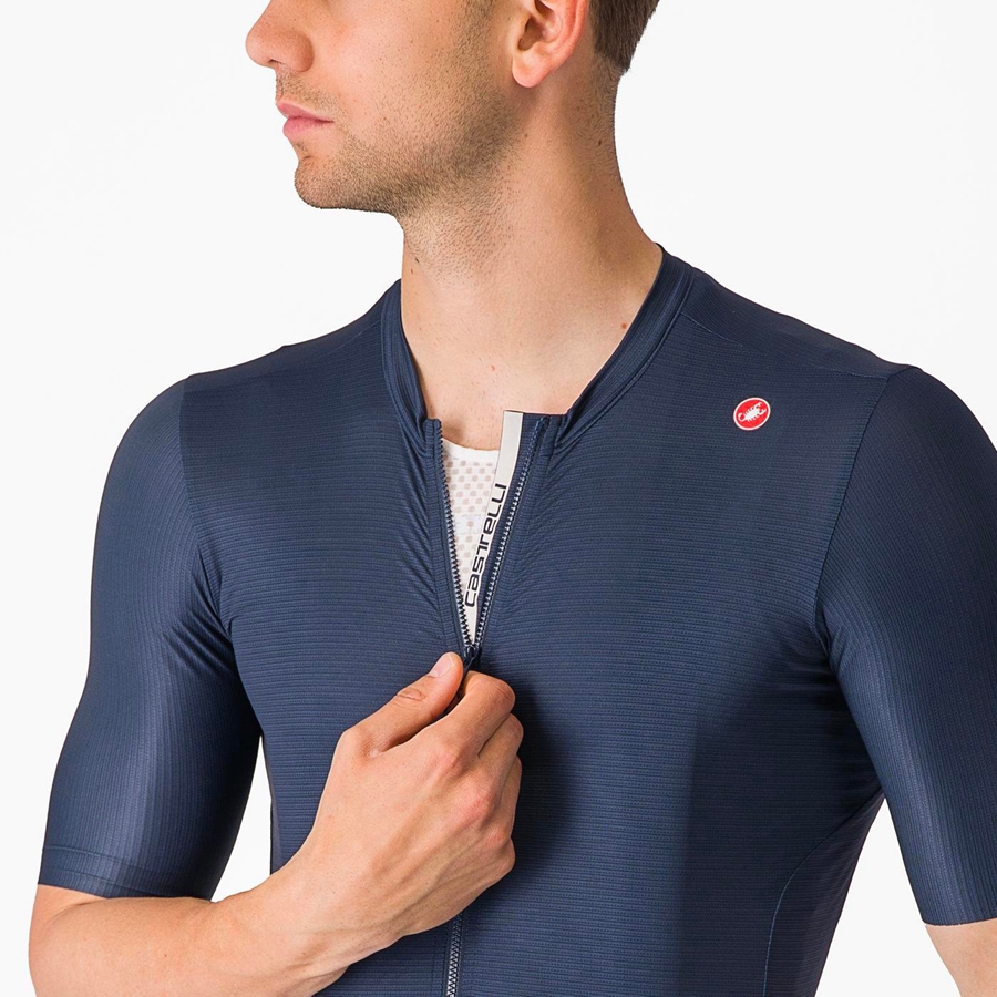 Maglia Castelli ESPRESSO Uomo Blu Argento | 75819UMLQ