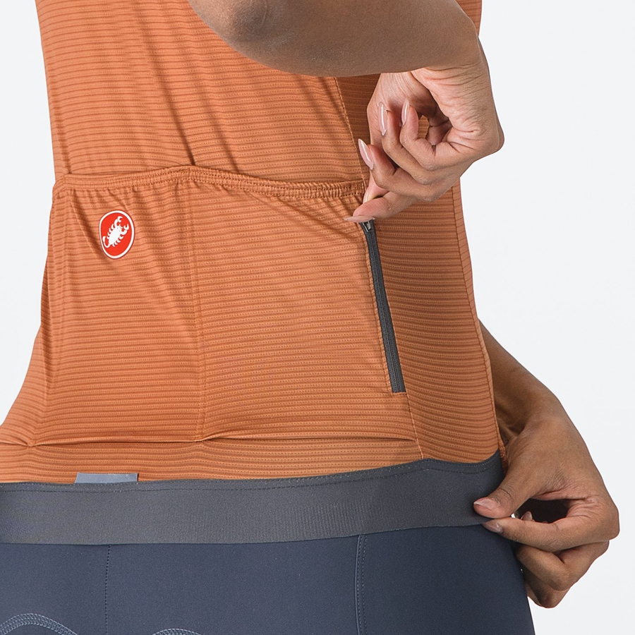 Maglia Castelli ESPRESSO W Donna Beige Grigie Scuro | 07815QYBF