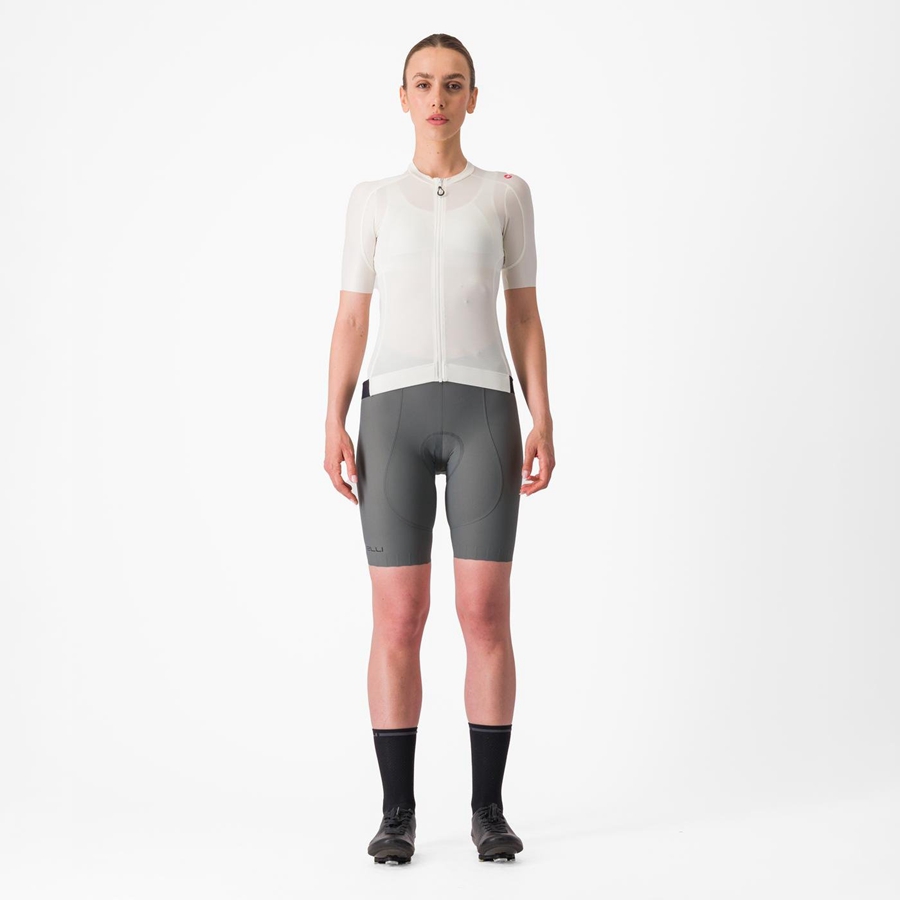 Maglia Castelli ESPRESSO W Donna Bianche Grigie Scuro | 64187TWHI