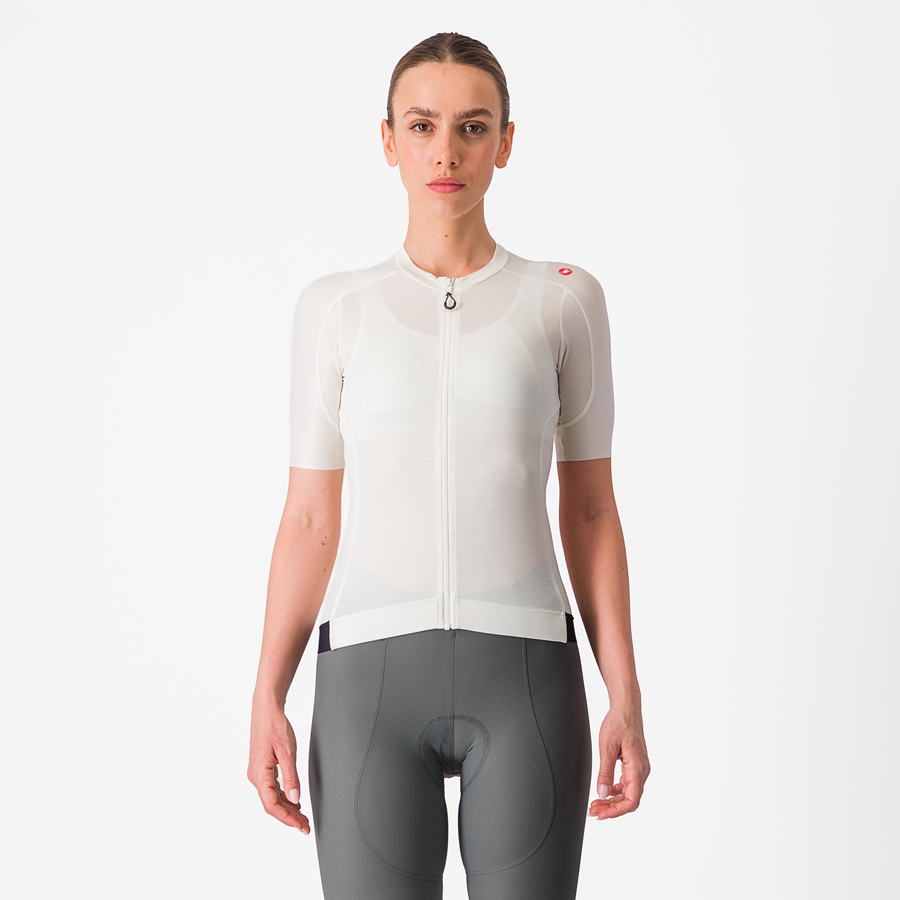 Maglia Castelli ESPRESSO W Donna Bianche Grigie Scuro | 64187TWHI