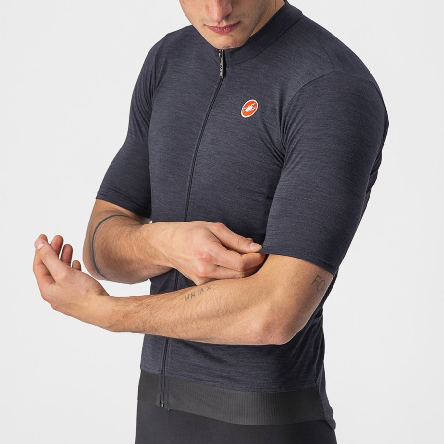 Maglia Castelli ESSENZA Uomo Nere | 59328FGZT