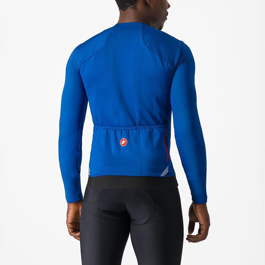 Maglia Castelli FLY LS Uomo Blu | 98306JVDK