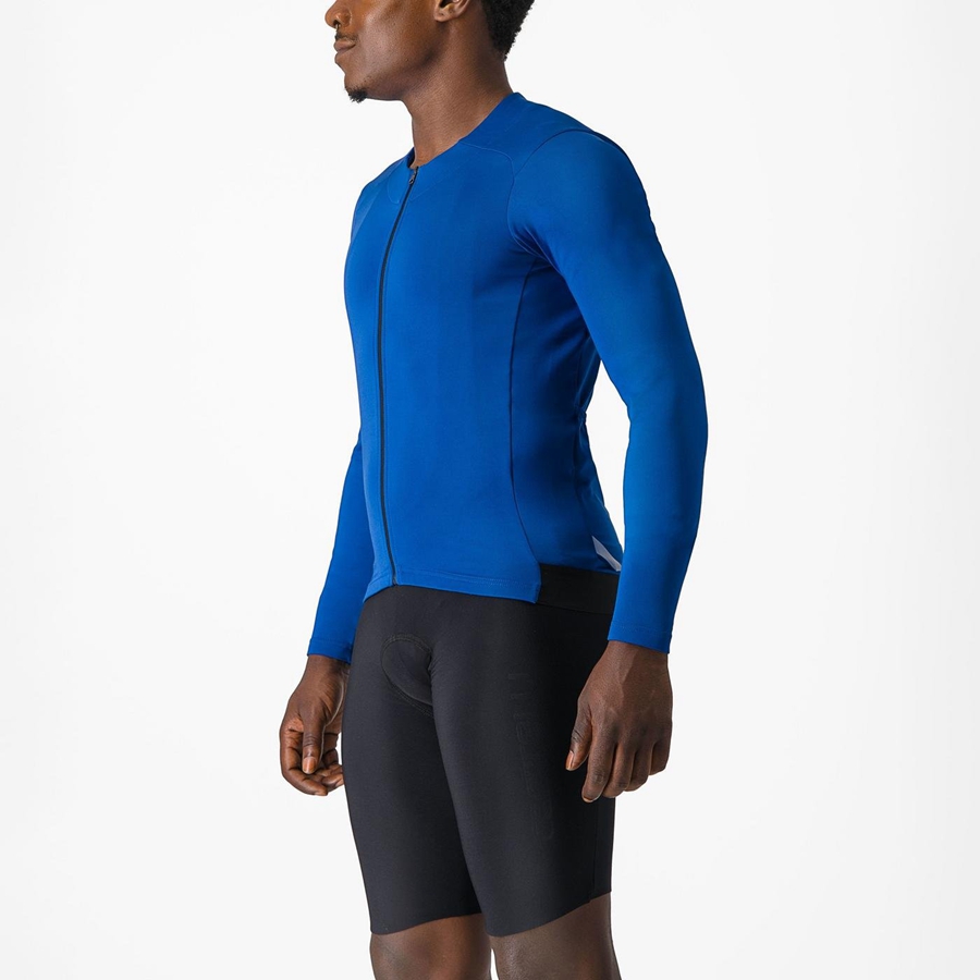 Maglia Castelli FLY LS Uomo Blu | 98306JVDK