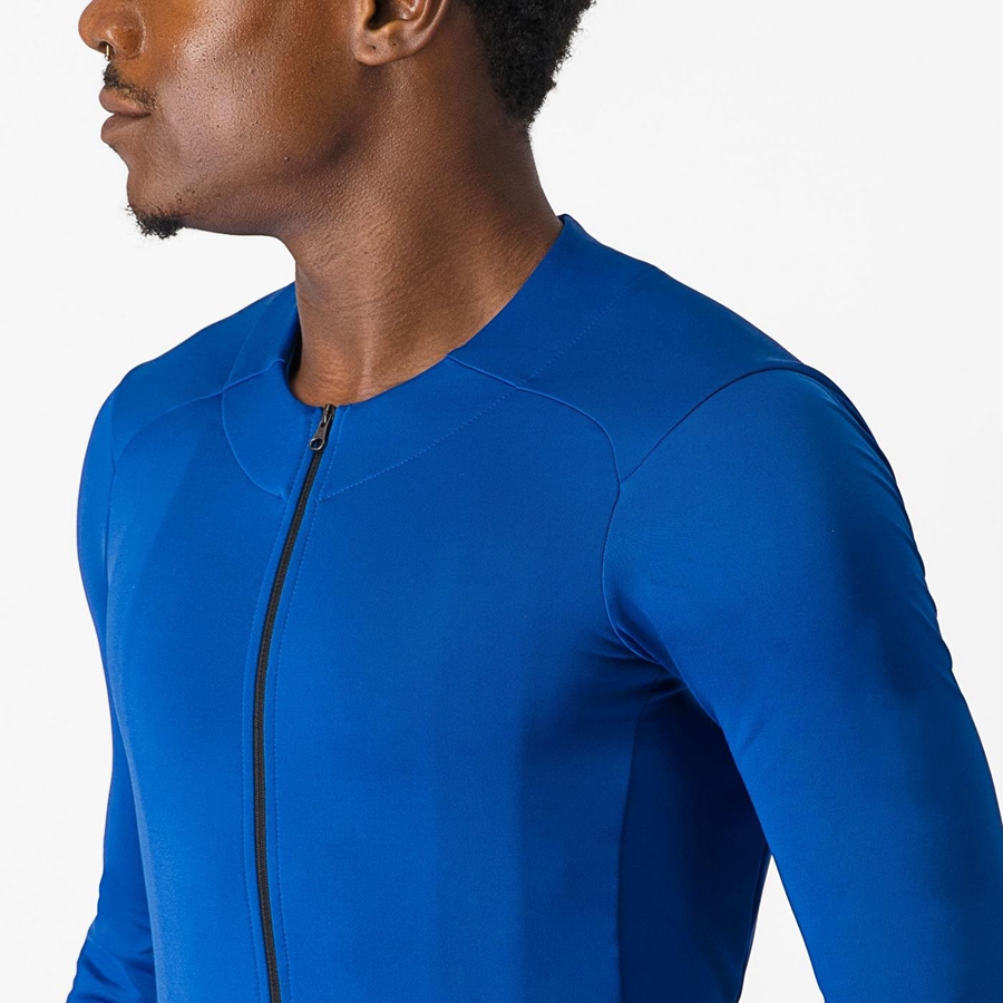 Maglia Castelli FLY LS Uomo Blu | 98306JVDK