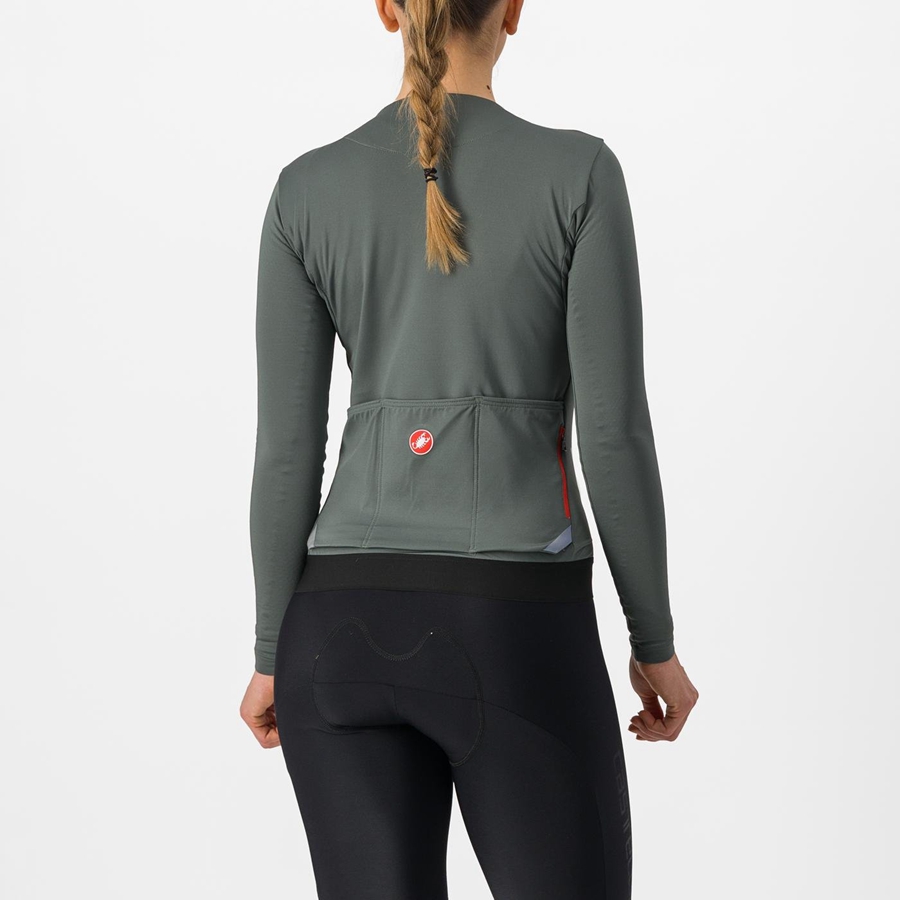 Maglia Castelli FLY LS W Donna Grigie | 09843HWYN