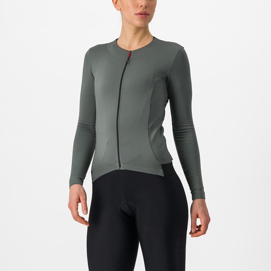 Maglia Castelli FLY LS W Donna Grigie | 09843HWYN