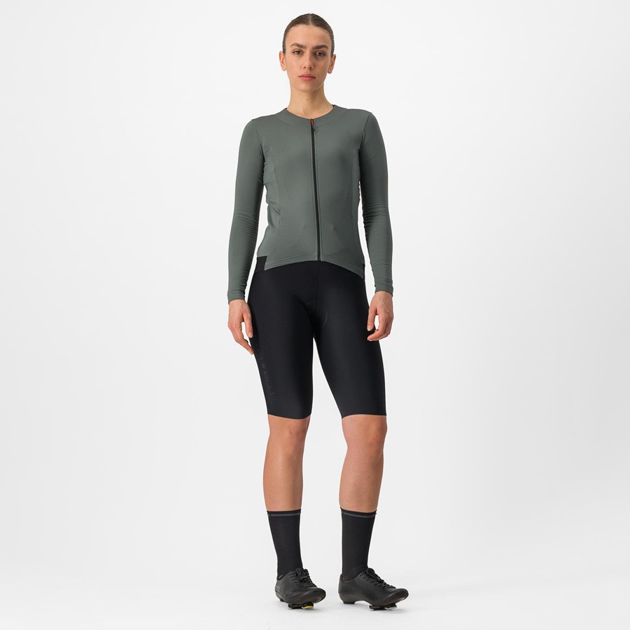 Maglia Castelli FLY LS W Donna Grigie | 09843HWYN