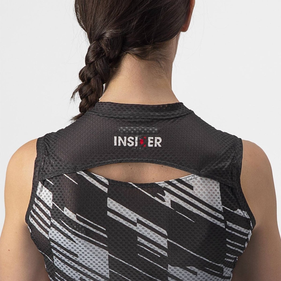 Maglia Castelli INSIDER W SLEEVELESS Donna Nere | 48739CAKS