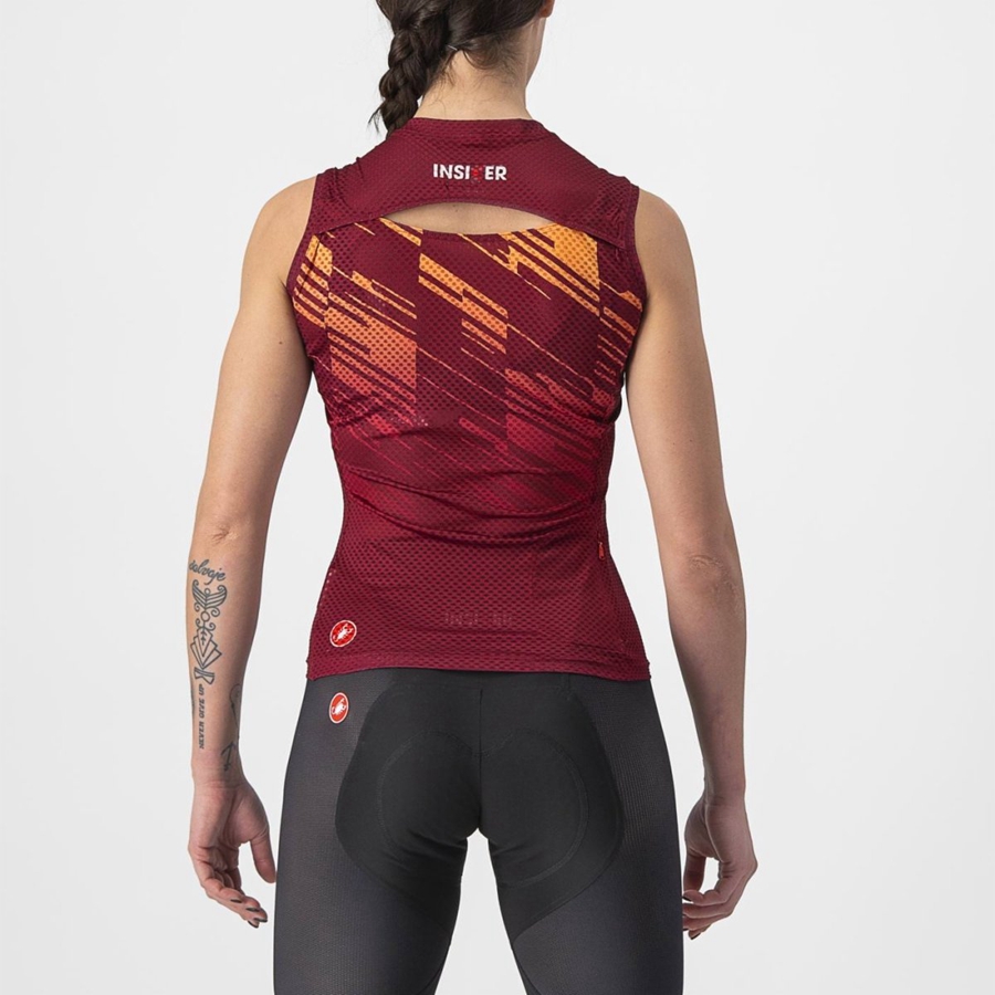 Maglia Castelli INSIDER W SLEEVELESS Donna Bordeaux | 32175BIQT