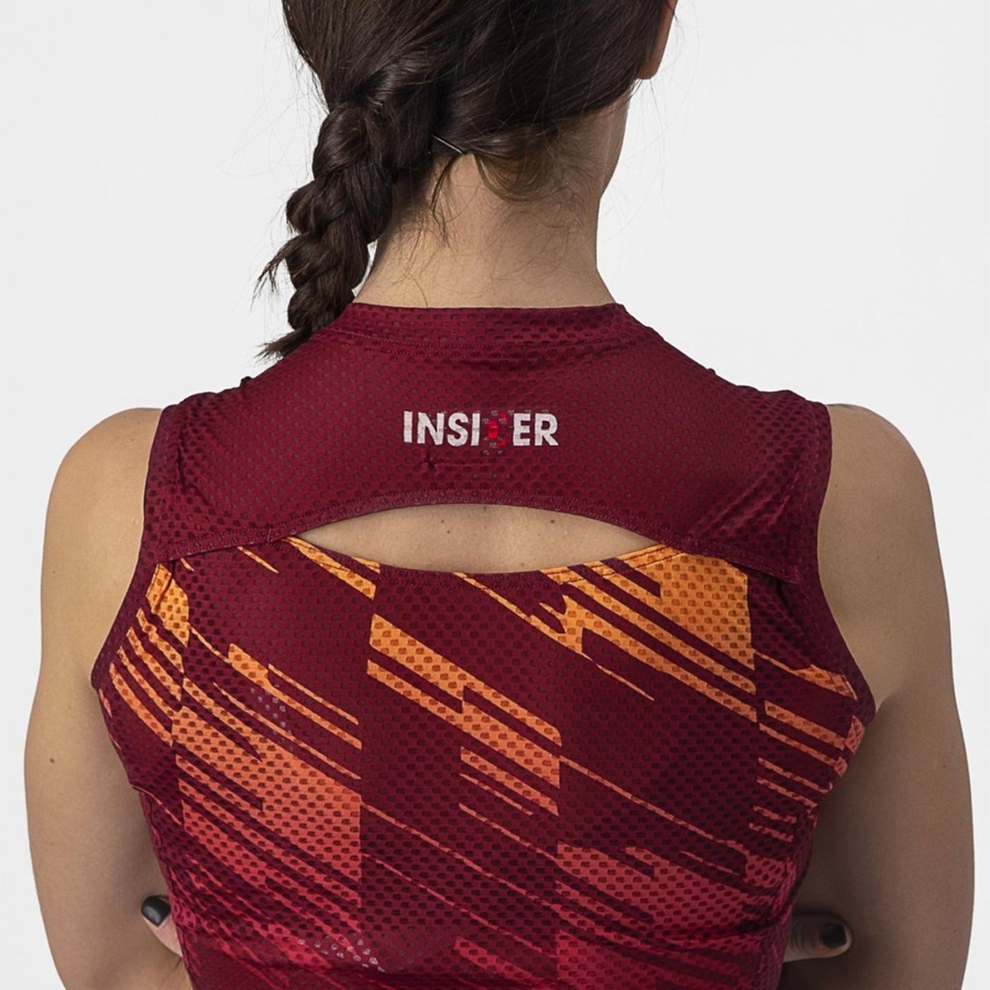 Maglia Castelli INSIDER W SLEEVELESS Donna Bordeaux | 32175BIQT