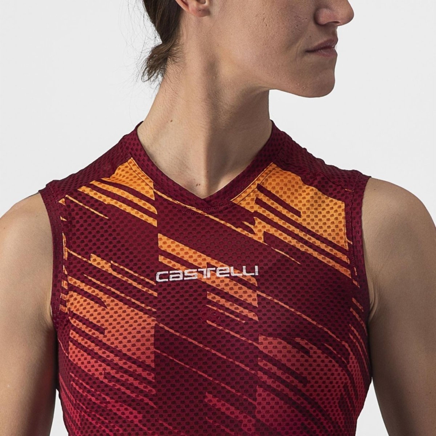 Maglia Castelli INSIDER W SLEEVELESS Donna Bordeaux | 32175BIQT