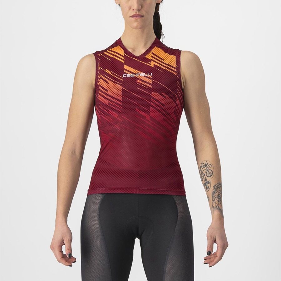 Maglia Castelli INSIDER W SLEEVELESS Donna Bordeaux | 32175BIQT