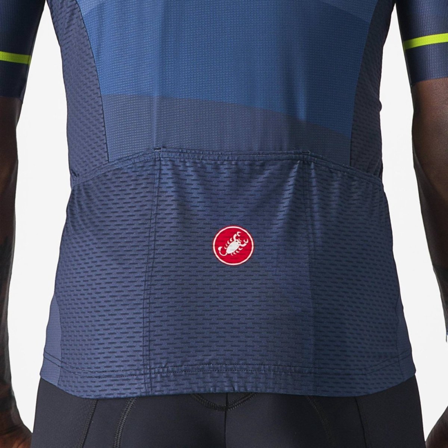 Maglia Castelli ORIZZONTE Uomo Blu Grigie Chiaro Blu | 68720AEBU