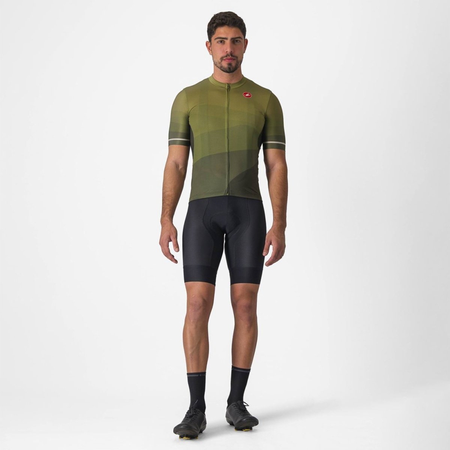 Maglia Castelli ORIZZONTE Uomo Verdi Profondo Verde Oliva Argento | 35190RVPB