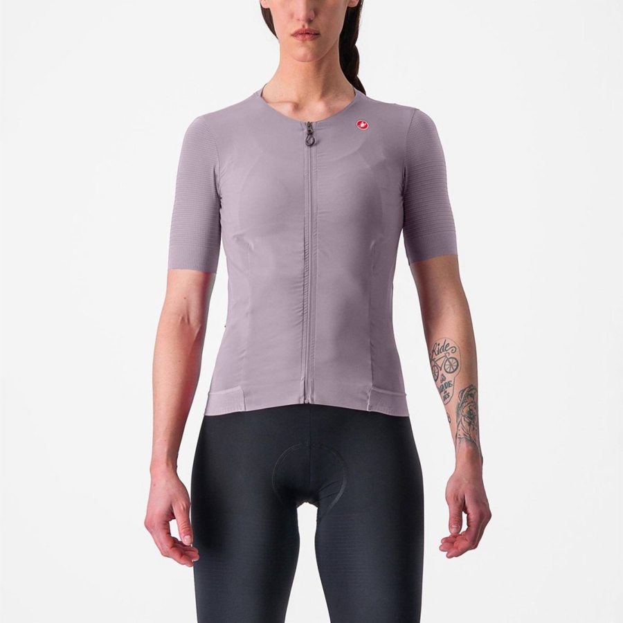 Maglia Castelli PREMIO W Donna Viola Bianche | 68012XSEN