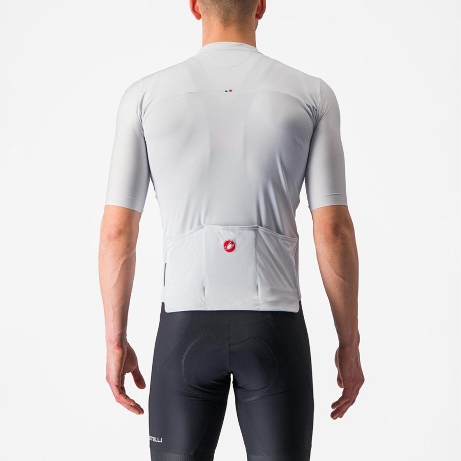 Maglia Castelli PROLOGO 7 Uomo Argento Grigie Verdi | 86045TKUE