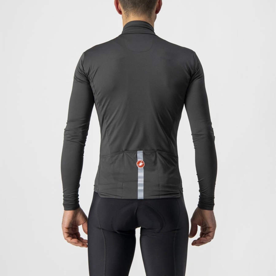 Maglia Castelli PRO THERMAL MID LS Uomo Grigie Scuro | 96803TRZH