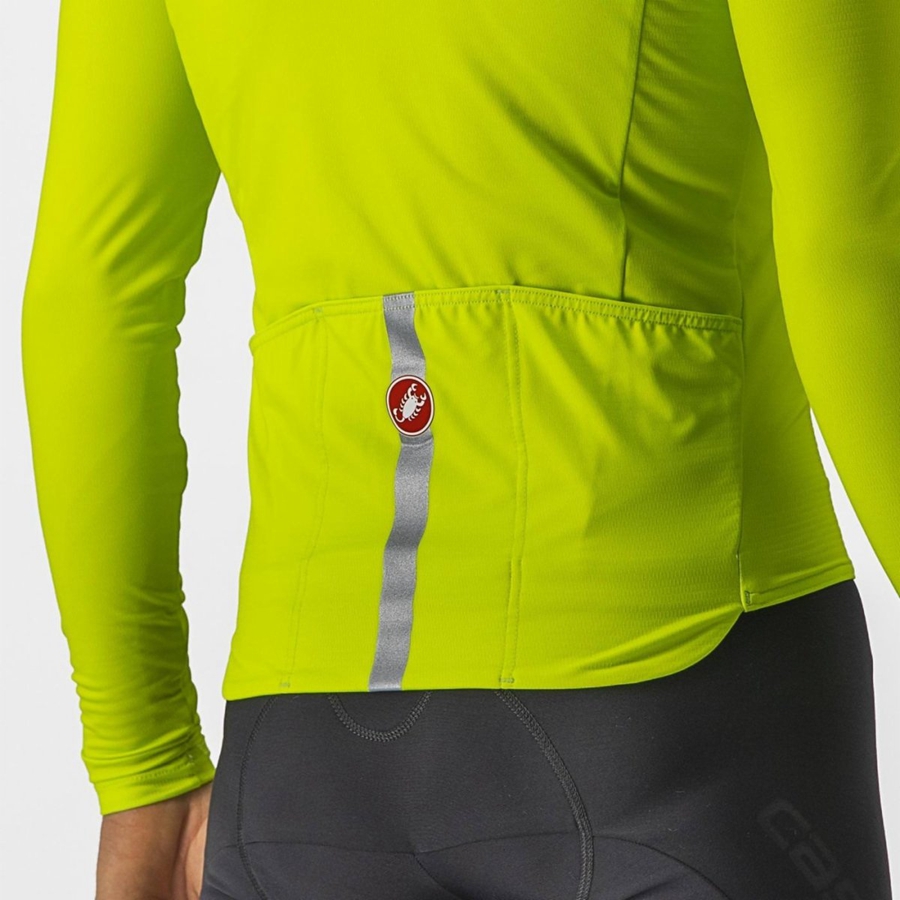 Maglia Castelli PRO THERMAL MID LS Uomo Verdi Chiaro | 93518WQCO