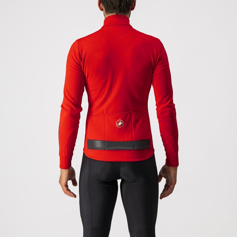 Maglia Castelli PURO 3 FZ Uomo Rosse Nere | 48026AXVU